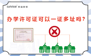 辦學許可證可以一證多址嗎？
